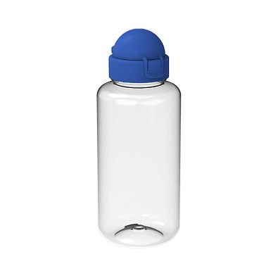 Trinkflasche Junior, 700 ml, RENEW, transparent/standard-blau PP