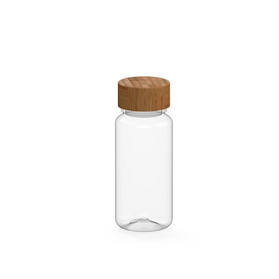 Trinkflasche Natural, 400 ml, RENEW, transparent/natur