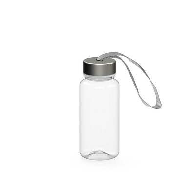 Trinkflasche Pure, 400 ml, RENEW, transparent/silber