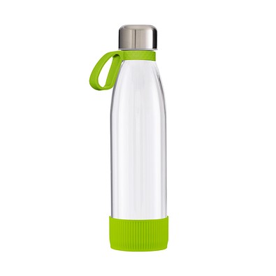 Trinkflasche RETUMBLER-myTOULON GLASS, transparent/hellgrün/hellgrün