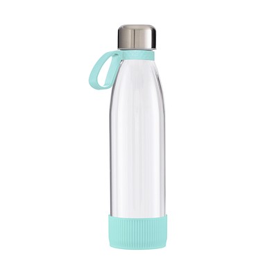 Trinkflasche RETUMBLER-myTOULON GLASS, transparent/mint/mint