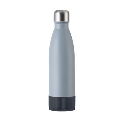 Trinkflasche RETUMBLER-myTOULON, grau, Sleeve anthrazit