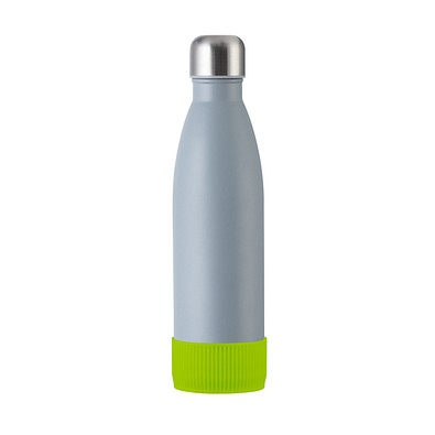 Trinkflasche RETUMBLER-myTOULON, grau, Sleeve hellgrün