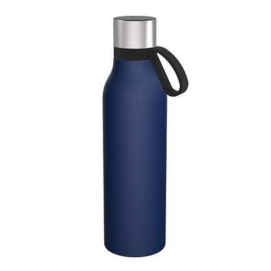 Trinkflasche RETUMBLER-myTOULON II 820, dunkelblau, Ring schwarz