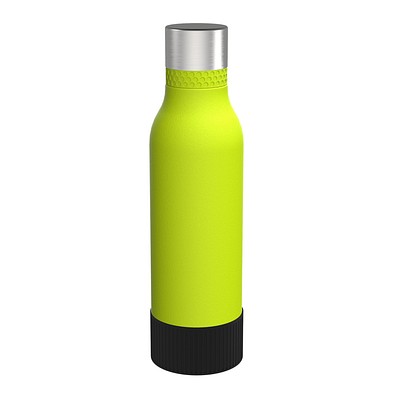 Trinkflasche RETUMBLER-myTOULON II 820, hellgrün, Sleeve schwarz