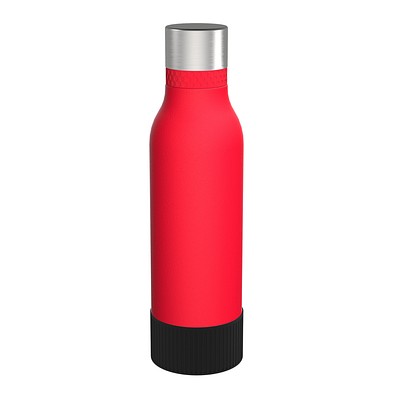 Trinkflasche RETUMBLER-myTOULON II 820, rot, Sleeve schwarz