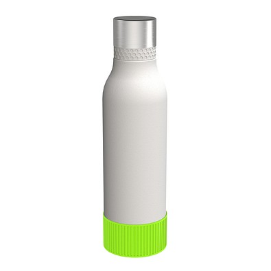 Trinkflasche RETUMBLER-myTOULON II 820, weiß, Sleeve hellgrün