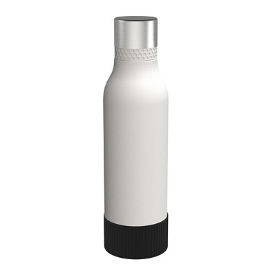 Trinkflasche RETUMBLER-myTOULON II 820, weiß, Sleeve schwarz