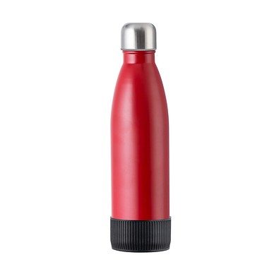 Trinkflasche RETUMBLER-myTOULON, rot, Sleeve schwarz