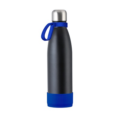 Trinkflasche RETUMBLER-myTOULON, schwarz/blau/blau