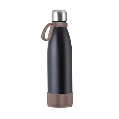 Trinkflasche RETUMBLER-myTOULON, schwarz/braun/braun
