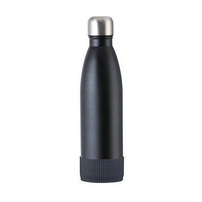 Trinkflasche RETUMBLER-myTOULON, schwarz, Sleeve anthrazit