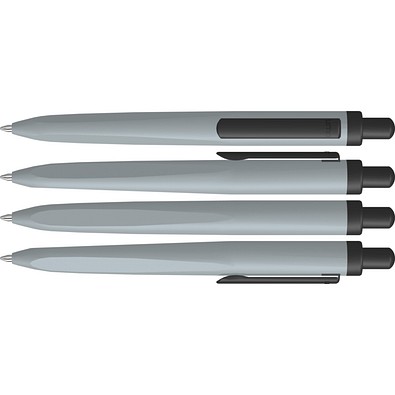 uma® Metall-Kugelschreiber TRION, hellgrau