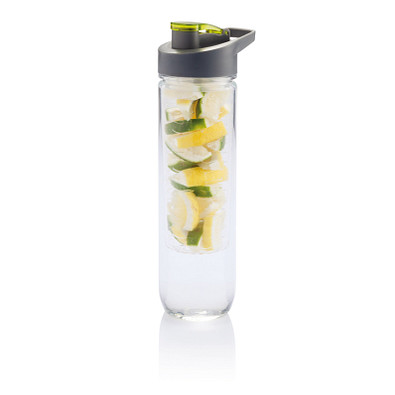 XD COLLECTION Wasserflasche mit Aromafach, 800 ml, grün XD COLLECTION Wasserflasche mit Aromafach, 800 ml, grün