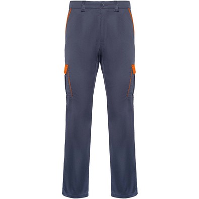 Trooper Arbeitshose, 250 g/m 2, blei/orange, 60