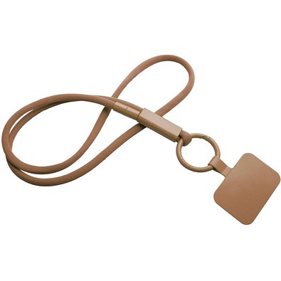 Tubyard Lanyard mit Telefonhalterung und Band aus recyceltem Kunststoff, bronze