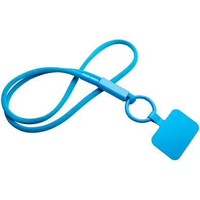 Tubyard Lanyard mit Telefonhalterung und Band aus recyceltem Kunststoff, himmelblau