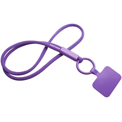 Tubyard Lanyard mit Telefonhalterung und Band aus recyceltem Kunststoff, lila