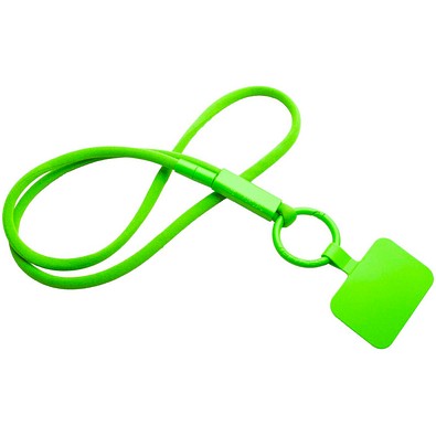 Tubyard Lanyard mit Telefonhalterung und Band aus recyceltem Kunststoff, limone