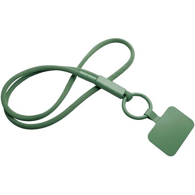 Tubyard Lanyard mit Telefonhalterung und Band aus recyceltem Kunststoff, olive