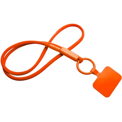 Tubyard Lanyard mit Telefonhalterung und Band aus recyceltem Kunststoff, orange