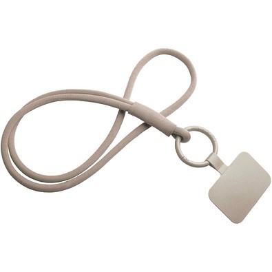 Tubyard Lanyard mit Telefonhalterung und elastischem Band, kaffeebraun