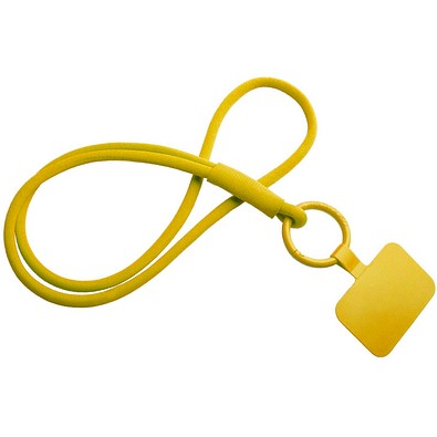 Tubyard Lanyard mit Telefonhalterung und elastischem Band, sonnenorange