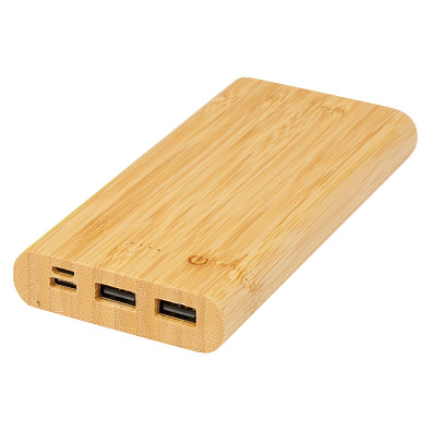 Tulda 10.000 mAh Powerbank aus Bambus, natur