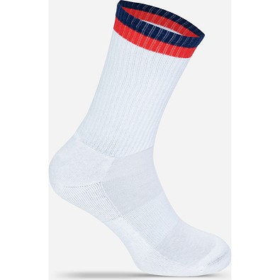Two Tone Tennissocken, 37-41, White / Navy / Red