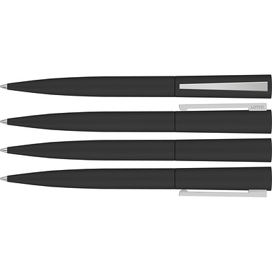 uma® BRUSH GUM Drehkugelschreiber, schwarz
