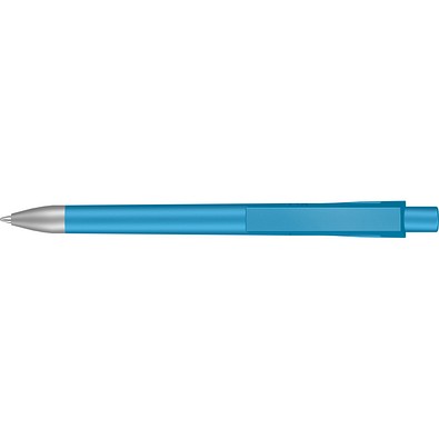 uma® CHECK SI Druckkugelschreiber, cyan