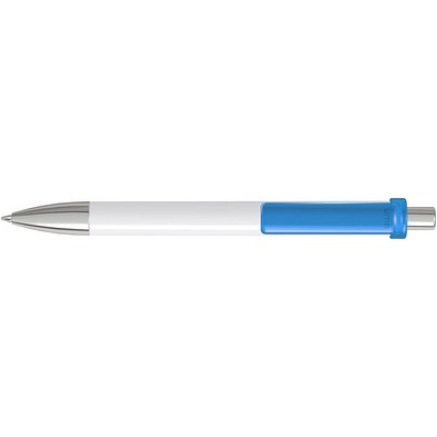 uma® FASHION K transparent SI Druckkugelschreiber, hellblau