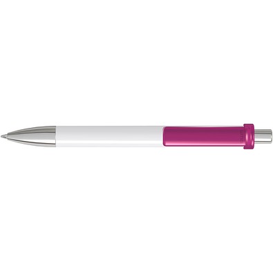 uma® FASHION K transparent SI Druckkugelschreiber, magenta