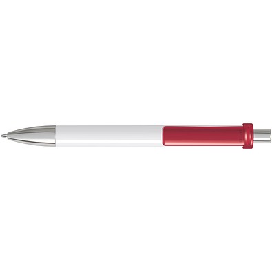 uma® FASHION K transparent SI Druckkugelschreiber, rot
