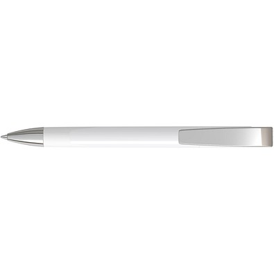 uma® LOOK grip M SI Druckkugelschreiber, weiss