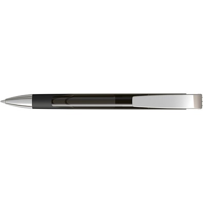 uma® LOOK grip transparent M SI Druckkugelschreiber, anthrazit