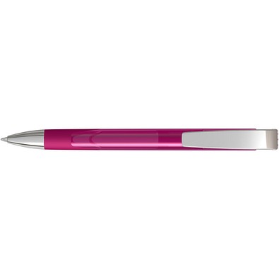 uma® LOOK grip transparent M SI Druckkugelschreiber, magenta