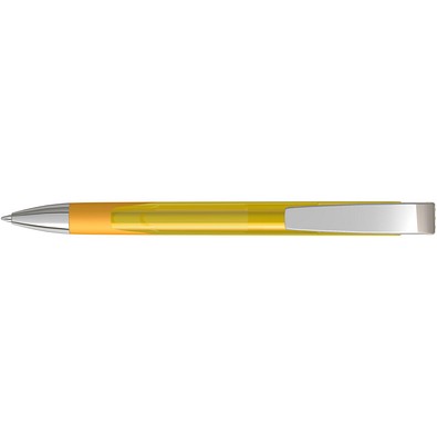 uma® LOOK grip transparent M SI Druckkugelschreiber, ocker