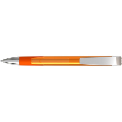 uma® LOOK grip transparent M SI Druckkugelschreiber, orange