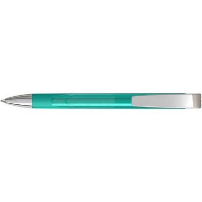 uma® LOOK grip transparent M SI Druckkugelschreiber, petrol