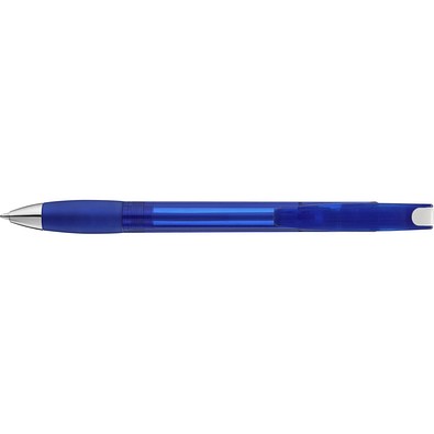 uma® MEMORY transparent SI Druckkugelschreiber, blau