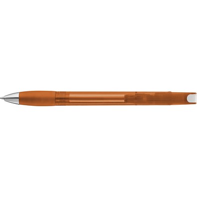 uma® MEMORY transparent SI Druckkugelschreiber, orange