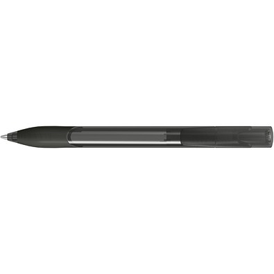 uma® OMEGA grip transparent Druckkugelschreiber, anthrazit