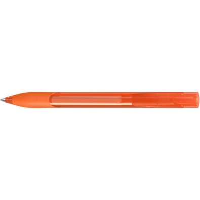 uma® OMEGA grip transparent Druckkugelschreiber, orange