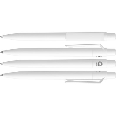 uma® ON TOP F RECY Druckkugelschreiber, weiss