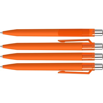 uma® ON TOP K transparent SI GUM Druckkugelschreiber, orange