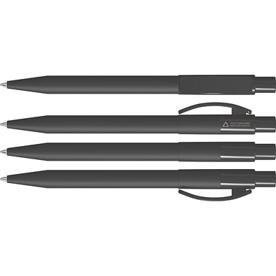 uma® PIXEL RECY Druckkugelschreiber, schwarz