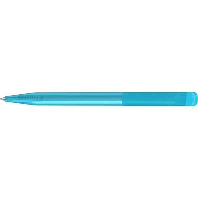 uma® POP transparent Drehkugelschreiber, cyan