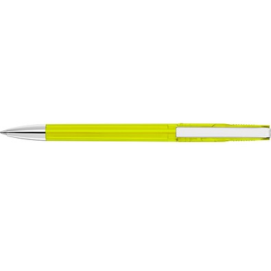 uma® PUR transparent SI Drehkugelschreiber, gelb