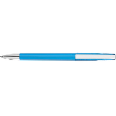 uma® PUR transparent SI Drehkugelschreiber, hellblau
